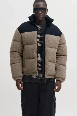 Chaqueta puffer teddy