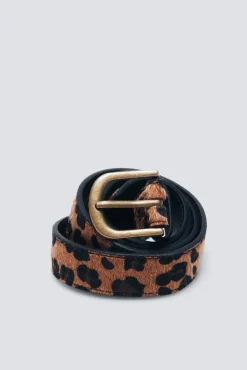 Cinturón estampado animal