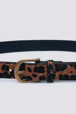 Cinturón estampado animal