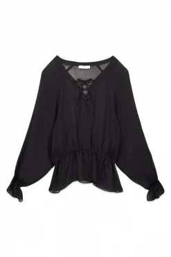 Clémence. Blusa con cierre cruzado