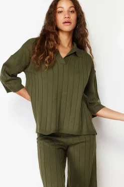Conjunto básico 2 piezas canalé verde