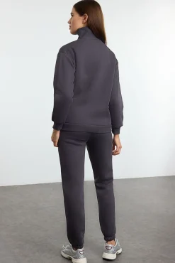 Conjunto chándal jogging felpa polar gris