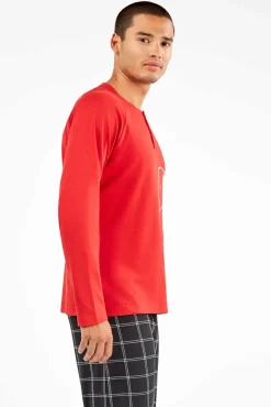 Conjunto pijama hombre de punto interlock Snoopy