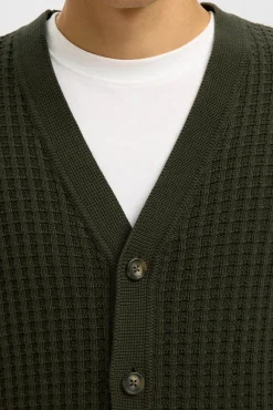Cárdigan cuello en pico 100% algodón orgánico