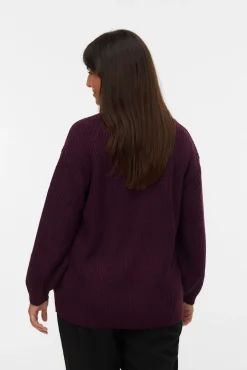 Cárdigan de punto frío talla grande