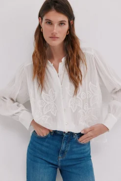 Cósima. Blusa bordados florales