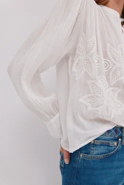 Cósima. Blusa bordados florales