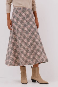 Falda capa cuadros