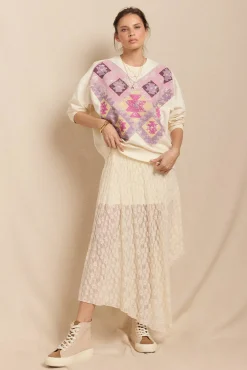 Falda de encaje