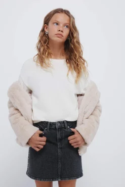 Falda denim niña