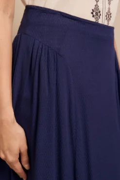 Falda midi evasé