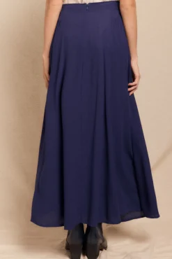 Falda midi evasé