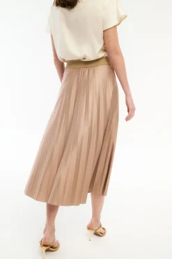 Falda midi plisada
