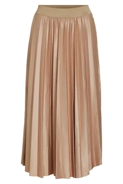 Falda midi plisada