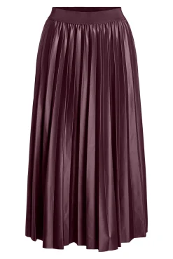 Falda midi plisada