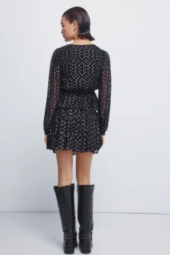 Falda smock lurex