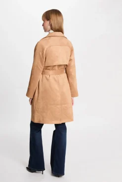Gabardina larga de antelina