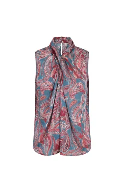 Gadea. Top halter estampado