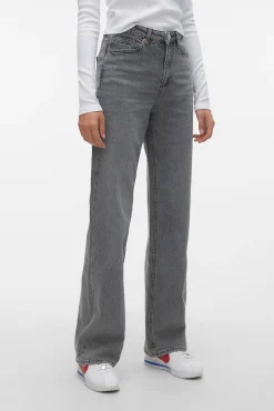 Jeans de tiro alto