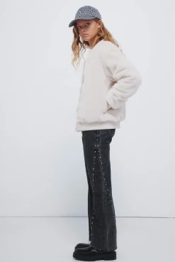 Jeans denim culotte TACHAS niña