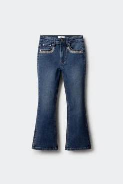 Jeans denim flare niña