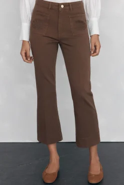 Jeans flare cropped