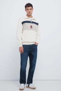 Jeans lavado oscuro regular fit