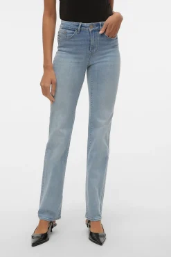 Jeans rectos tiro alto