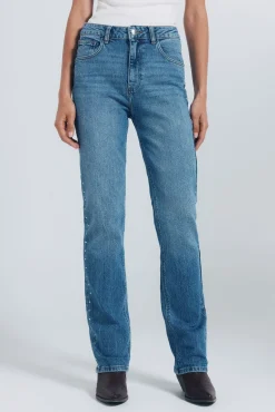 Jeans straight tachas