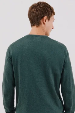 Jersey algodón cashmere cuello pico