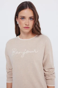Jersey "Bonjour" combinado