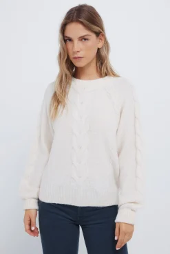 Jersey cable knit
