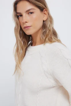 Jersey cable knit