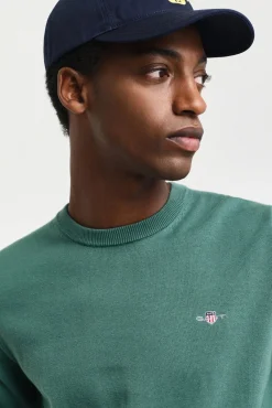 Jersey clásico de algodón con cuello redondo