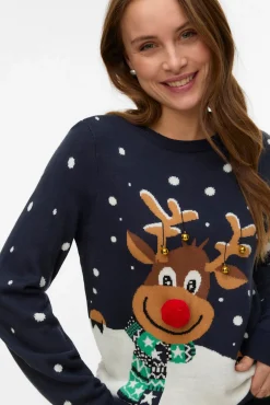 Jersey con estampado navideño
