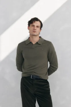 Jersey cuello johny lana merino y cashmere