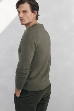 Jersey cuello johny lana merino y cashmere
