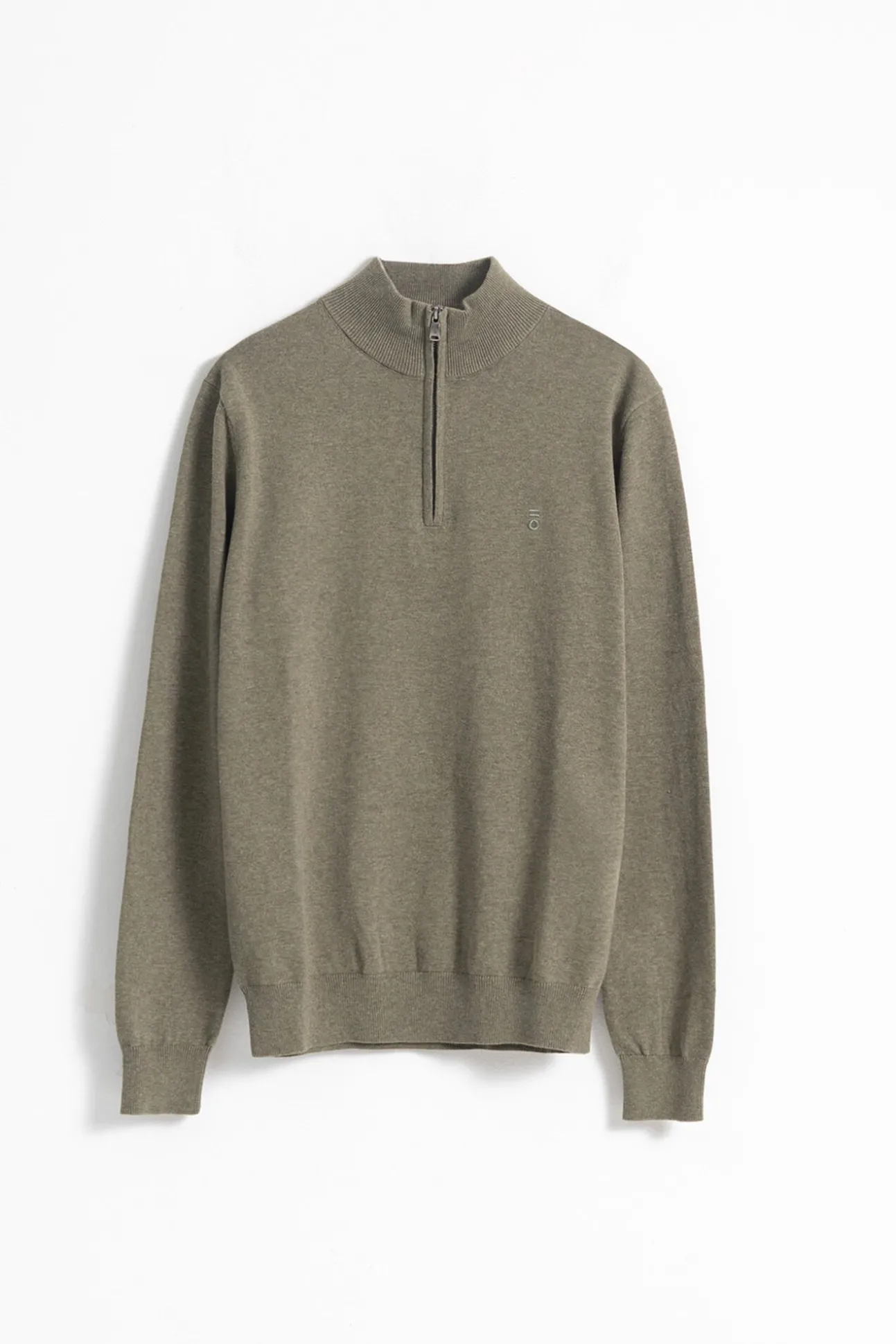 Jersey cuello mock cremallera