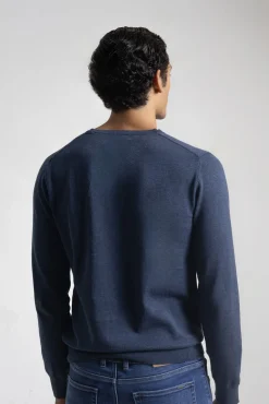 Jersey cuello pico algodón