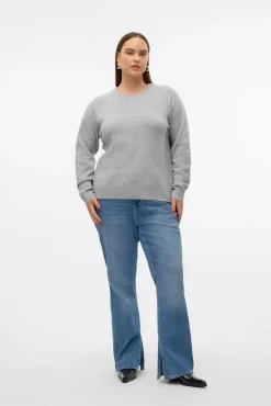 Jersey cuello redondo talla grande