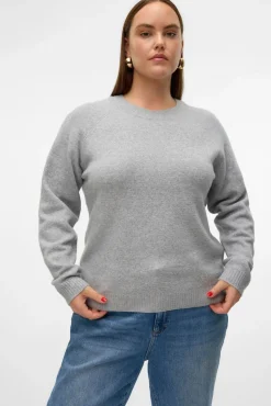 Jersey cuello redondo talla grande