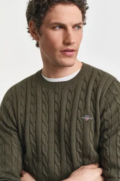 Jersey de algodón con cuello redondo