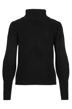 Jersey de cuello vuelto con canalé