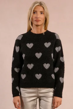 Jersey de manga larga detalle corazones
