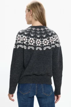 Jersey de mujer de manga larga con estampado