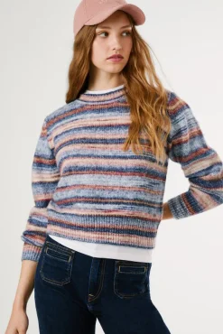Jersey de punto Celeste Crew
