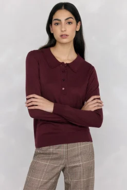 Jersey de punto cuello polo