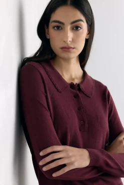 Jersey de punto cuello polo