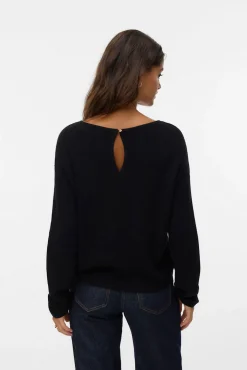 Jersey de punto fino con cuello barco