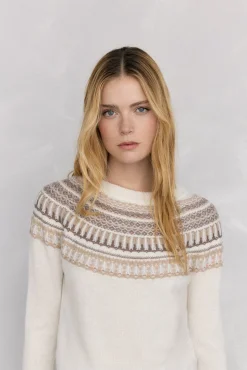 Jersey jacquard geométrico